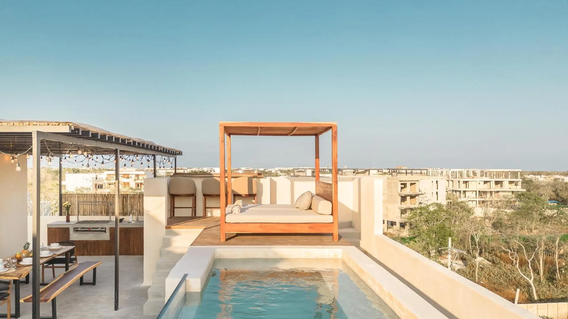 Deluxe 2-Story Penthouse Pool & Bbq Rooftop Tulum Meksika